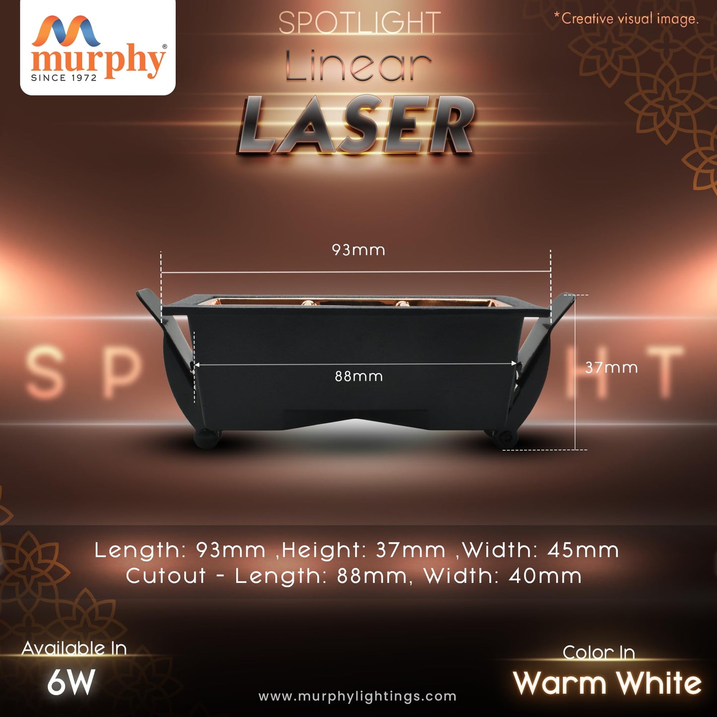 Murphy 6W Rose Gold Finish Laser COB Spot Light