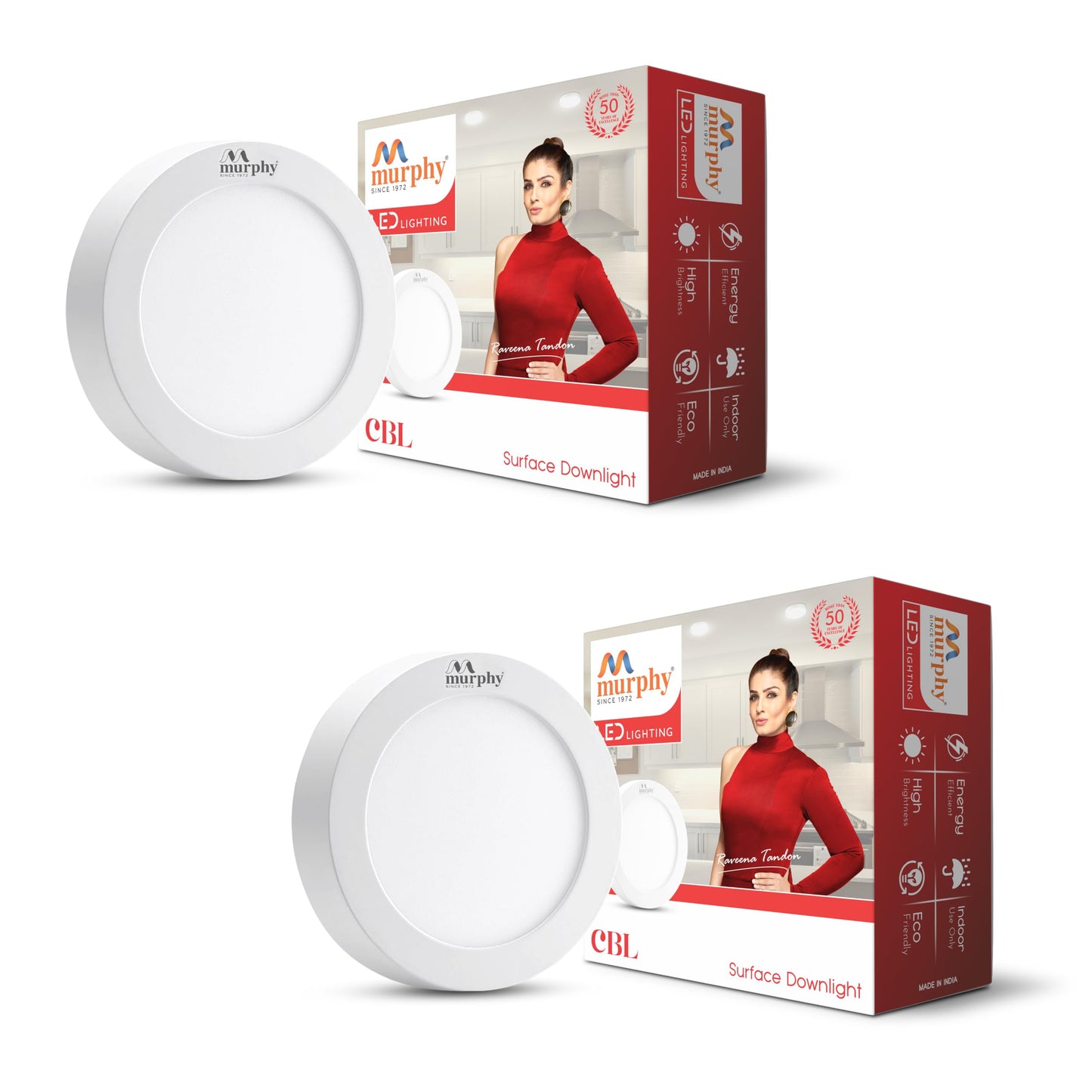 5W CBL Murphy 3-IN-1 Round Surface LED Down Light : R/B/P