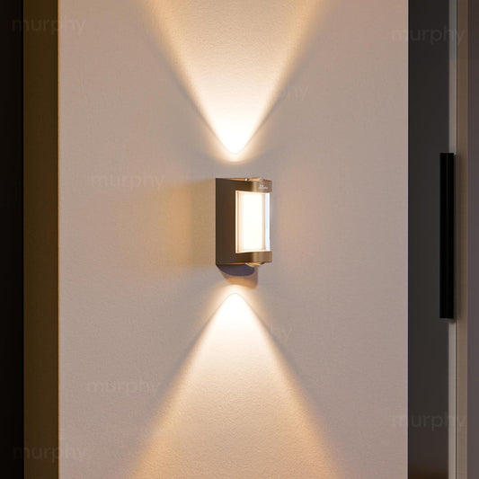 Murphy Beam Line 4W LED Outdoor/Indoor Wall Light | IP66 Waterproof | 2-Year Warranty | Up & Down Glow | Warm White | Shockproof Aluminium Body | Matt Black Finish |