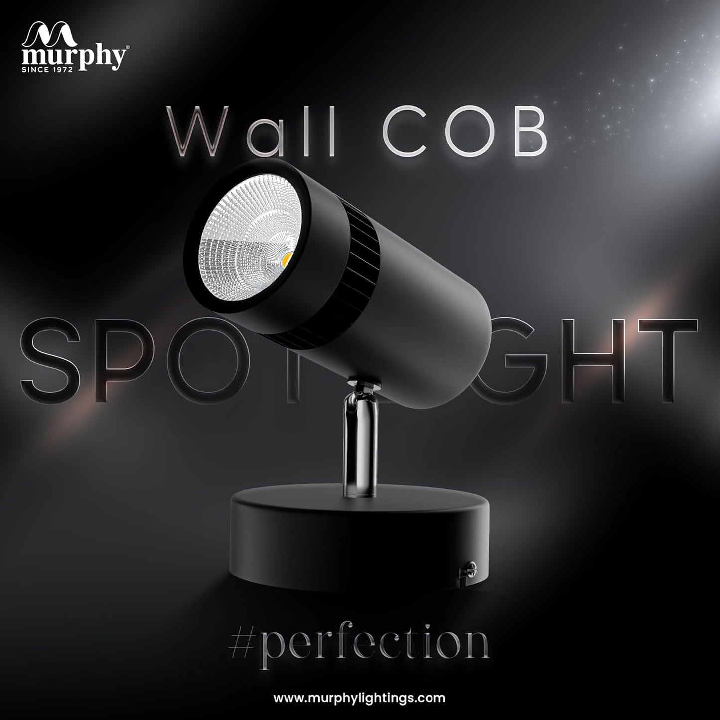 Murphy 6W Adjustable Aliminum LED Wall COB Black Body