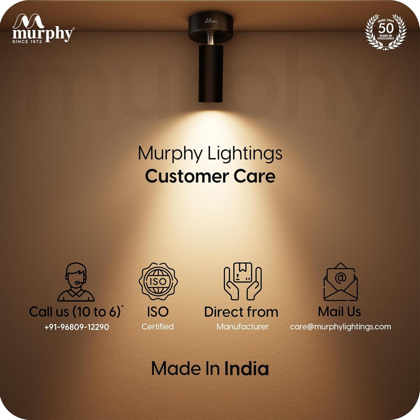 Murphy 6W Adjustable Aliminum LED Wall COB Black Body