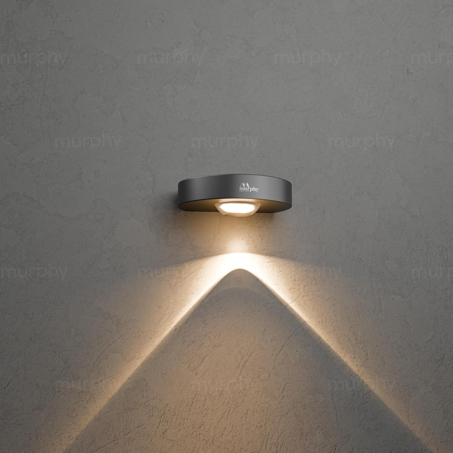 Murphy Areo 1-Way Waterproof LED Wall Light – Warm White, Aluminum Body, 2-Year Warranty, Indoor & Outdoor