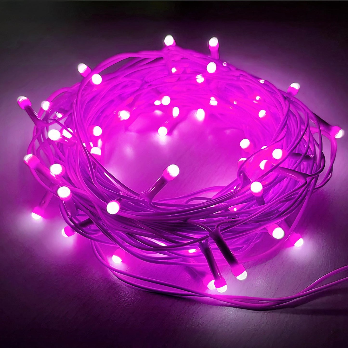LEDDiT 35 Feet Long LED Power Pixel Serial String Light, 360 Degree Light in Bulb | Copper Led Pixel String Light for Home Decoration,Diwali,Christmas