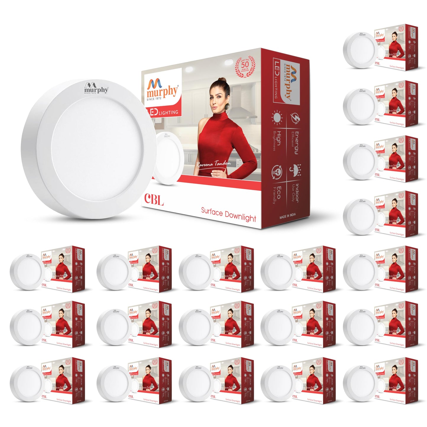 5W CBL Murphy 3-IN-1 Round Surface LED Down Light : R/B/P