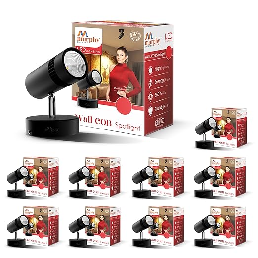 Murphy 6W Adjustable Aliminum LED Wall COB Black Body