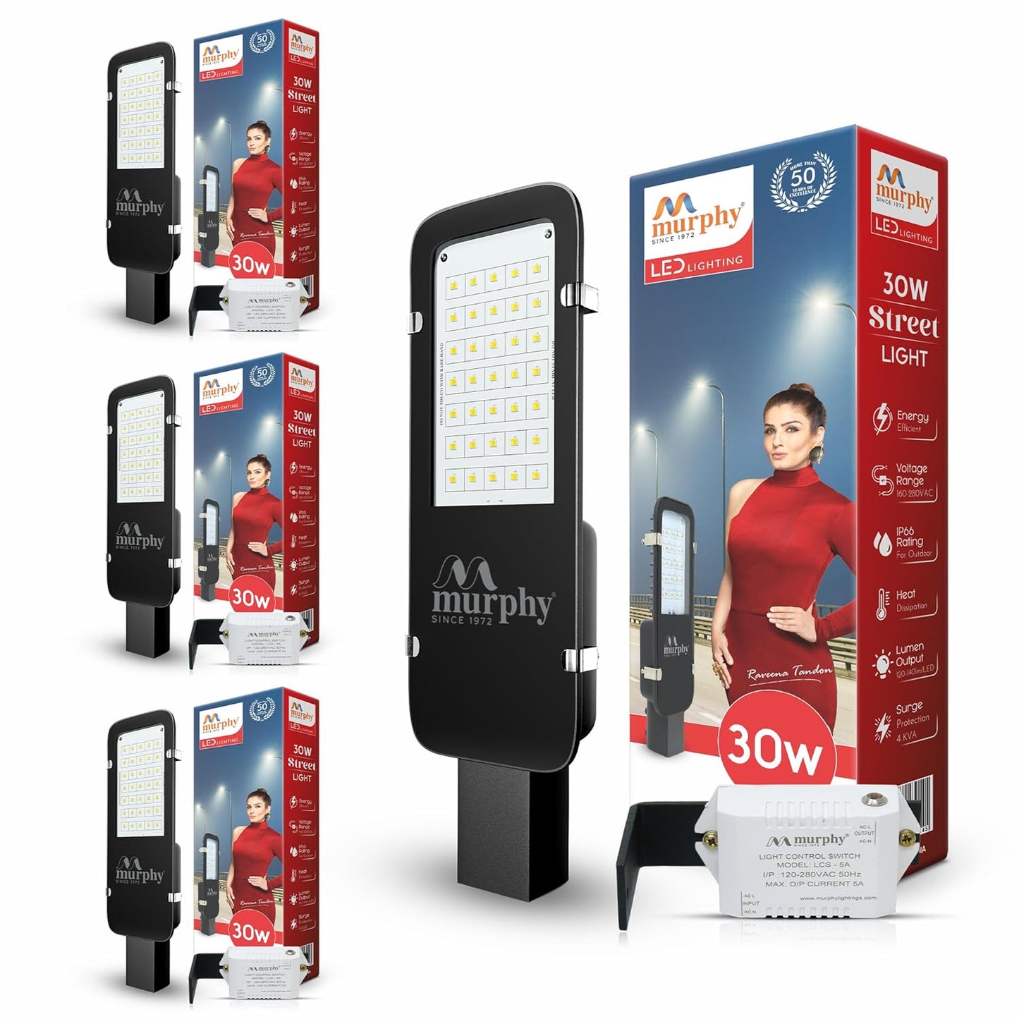 30W LED Galaxy Street Light - Dusk To Dawn