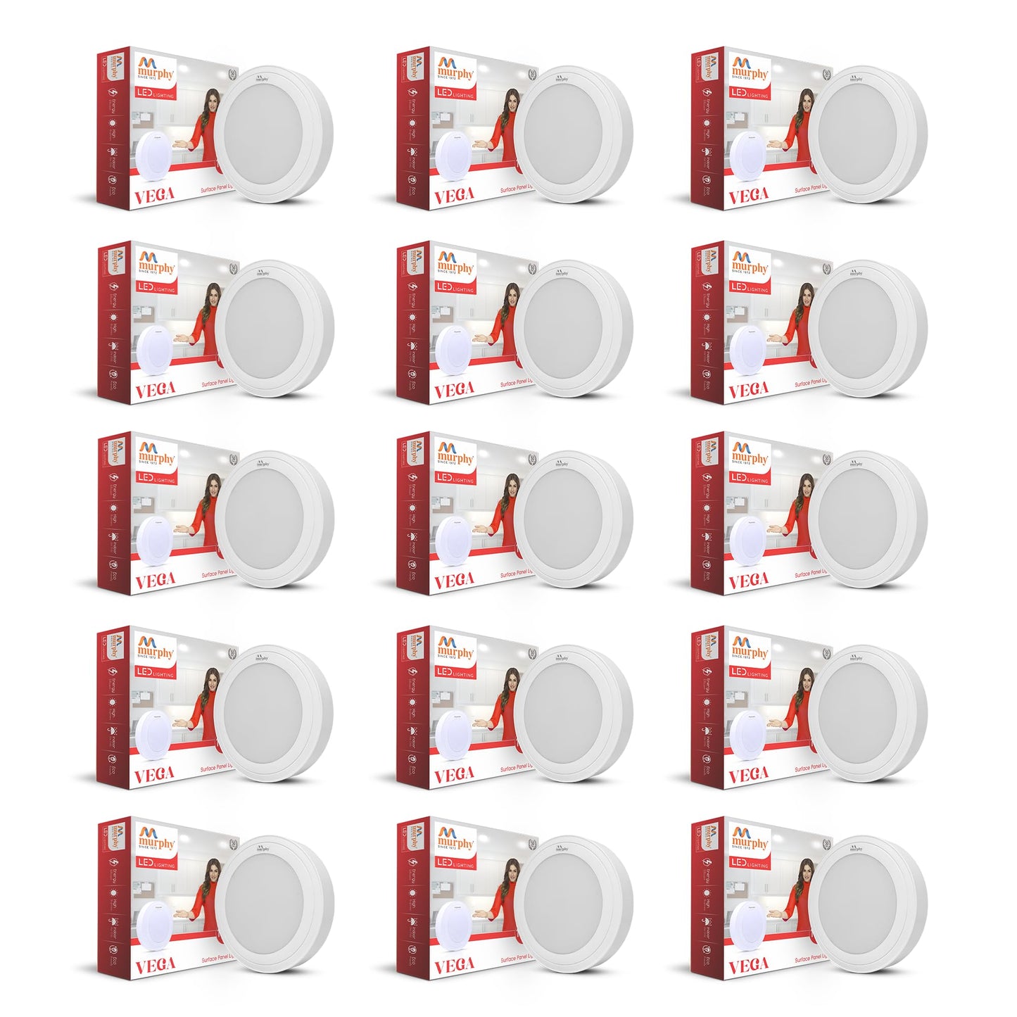 Murphy 15W Vega Round Surface Panel Light