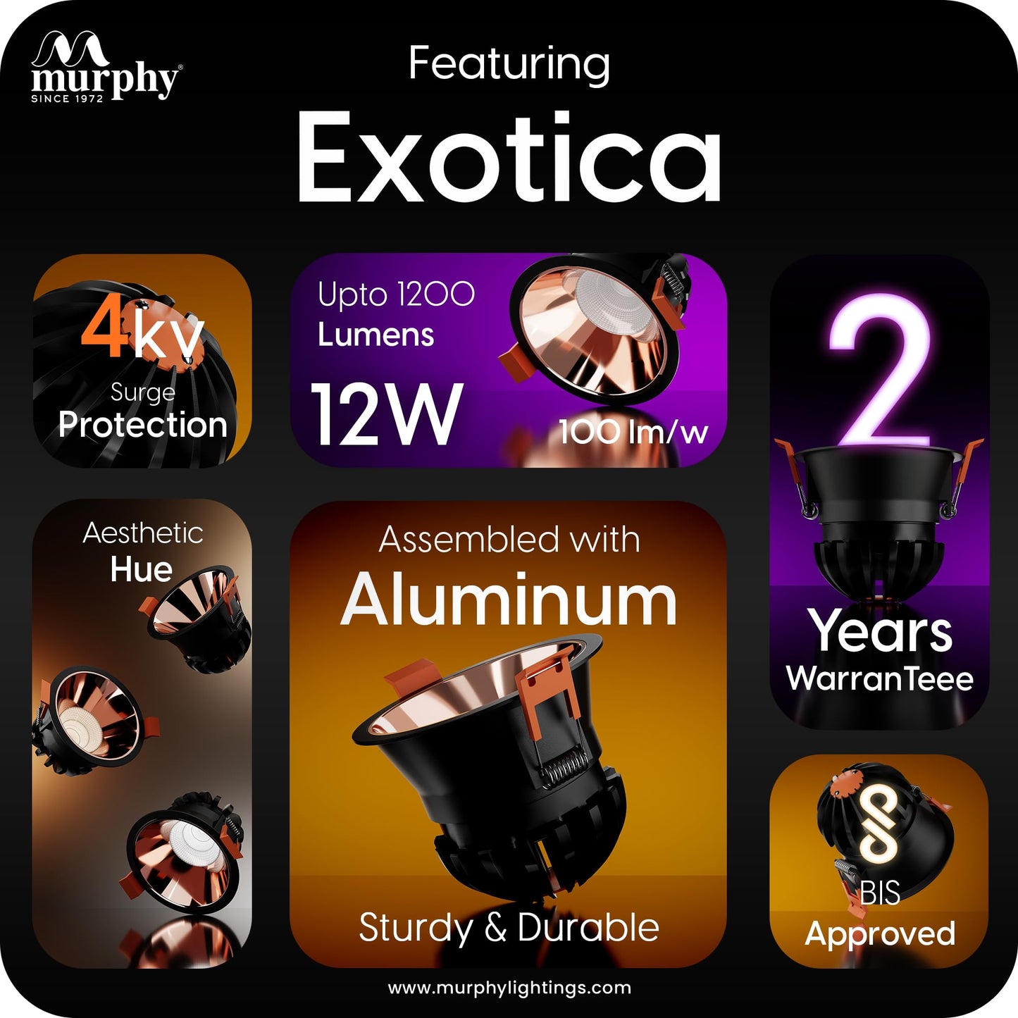 Murphy 12W Exotica COB Down Light