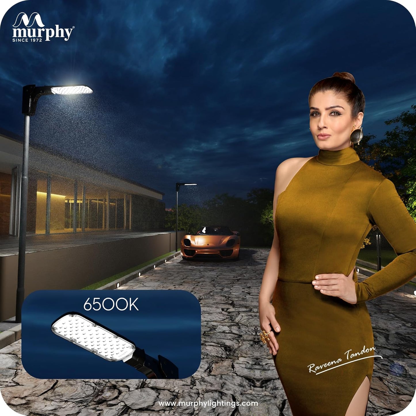 Murphy LED Lensy 50 Watts Ip-65 Bis Approved Waterproof Outdoor Street Light, Cool White