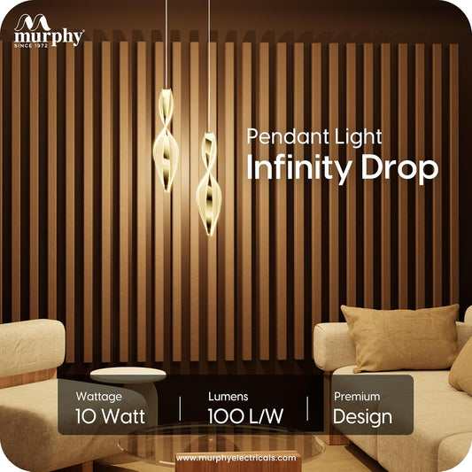 Murphy 3-in-1 Color Changing Pendant Light – 2-Year Warranty |French Gold|Modern LED Hanging Lamp