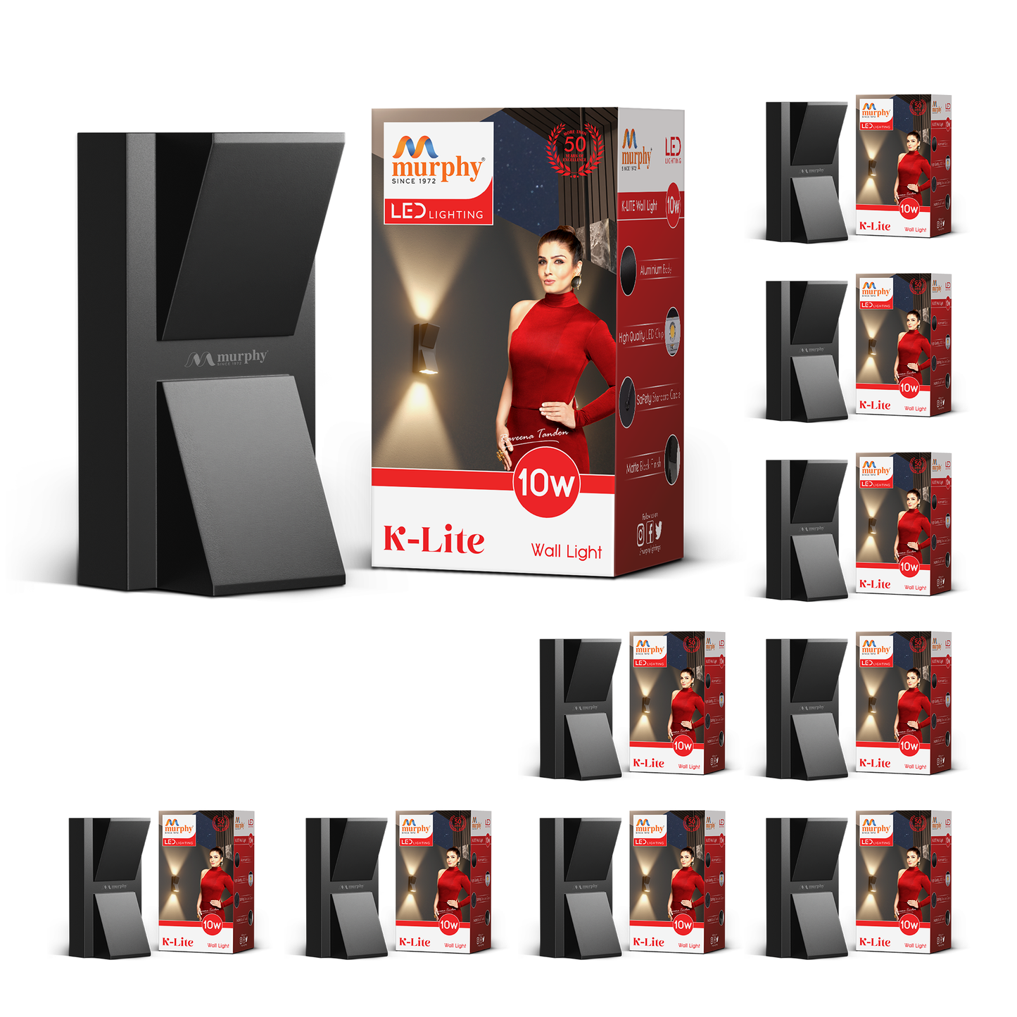 Murphy 5W+5W LED K-Type Up & Down Light