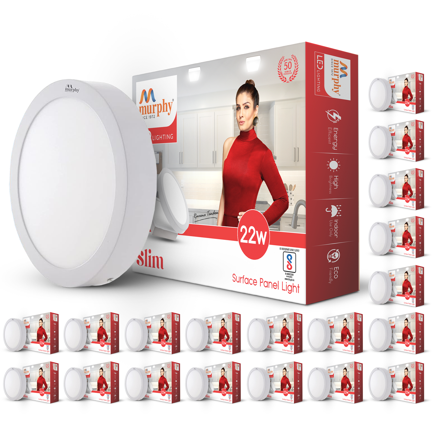 Murphy 22W Slim Round Surface Panel Light