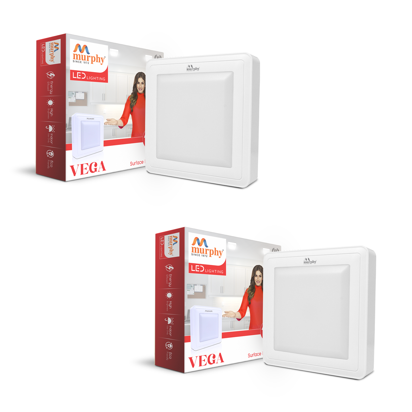Murphy 15W Vega Square Surface Panel Light