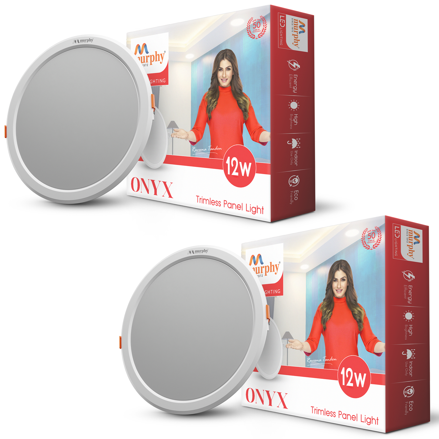 Murphy 12W Trimless Round Recess Panel Light