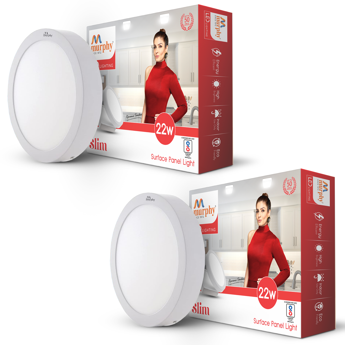Murphy 22W Slim Round Surface Panel Light