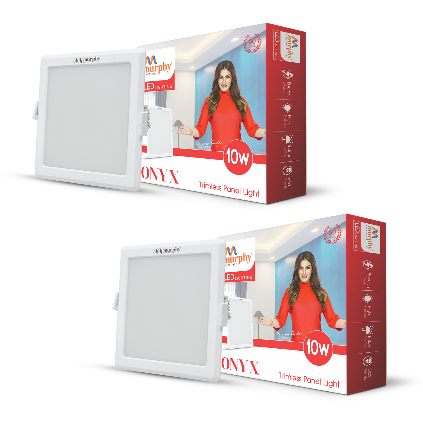 Murphy 10W Trimless Square Recess Panel Light