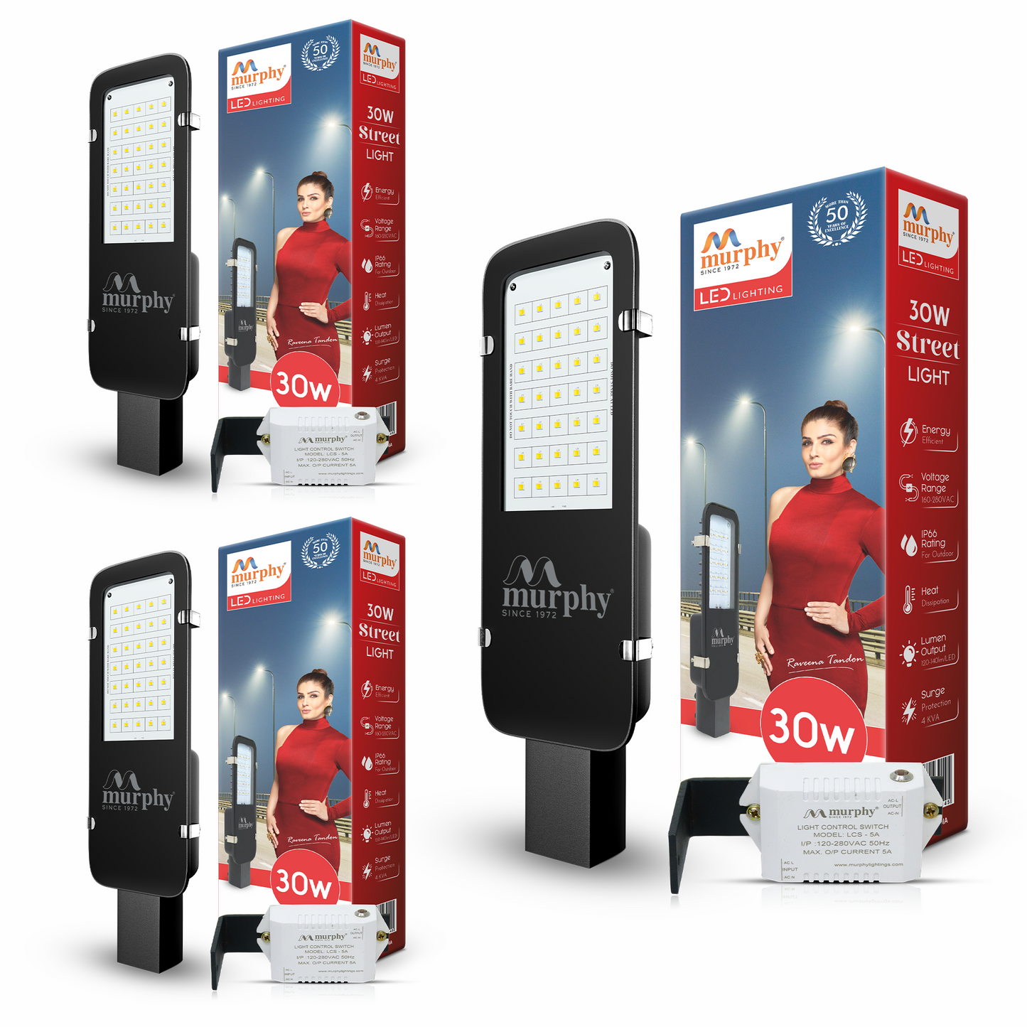 30W LED Galaxy Street Light - Dusk To Dawn