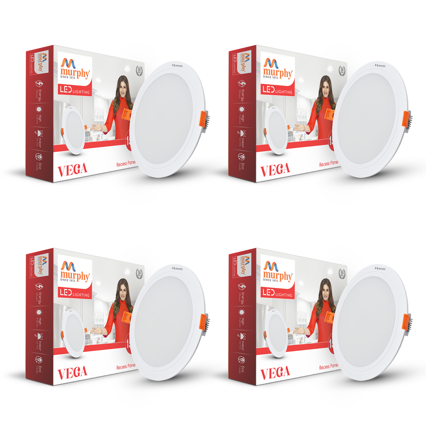 Murphy 15W Vega Round Recess Panel Light