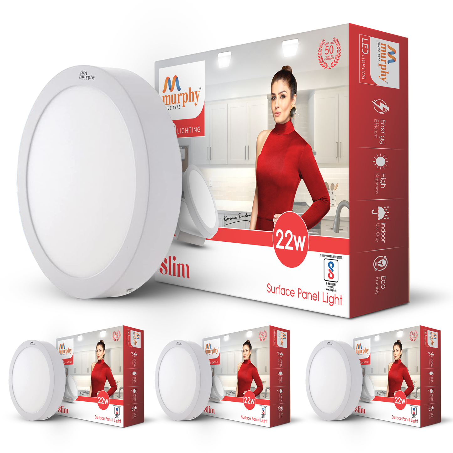 Murphy 22W Slim Round Surface Panel Light