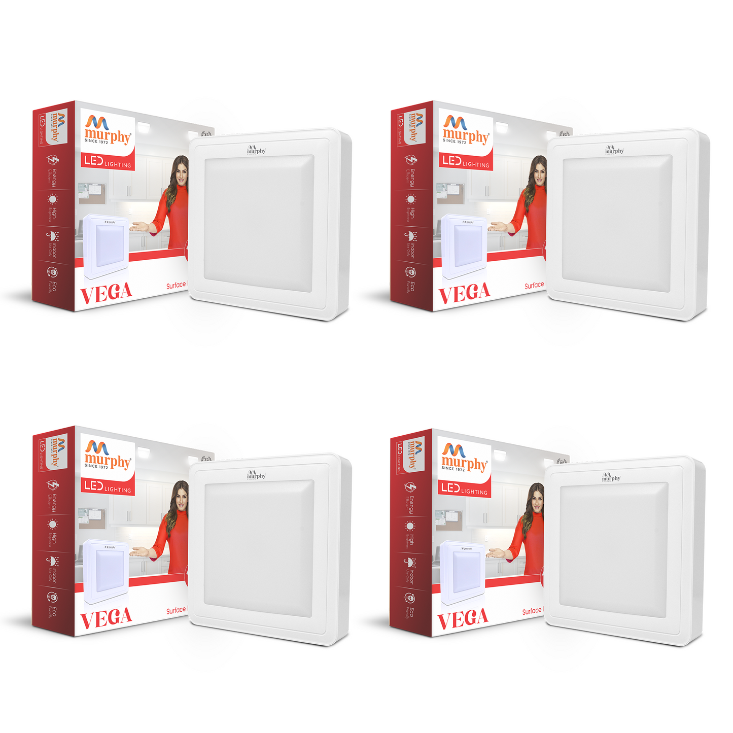 Murphy 15W Vega Square Surface Panel Light