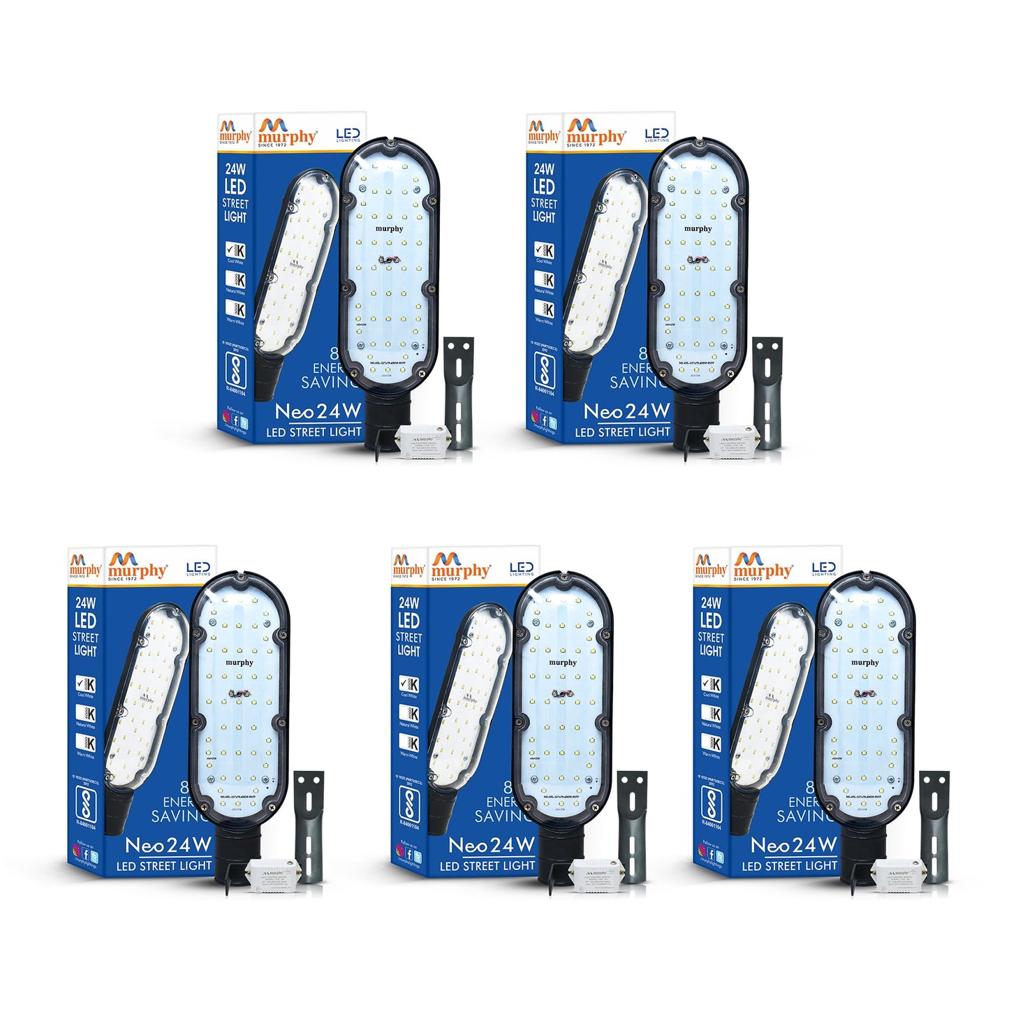 24W LED NEO Street Light-(PVC MODEL) With Auto On Off Driver