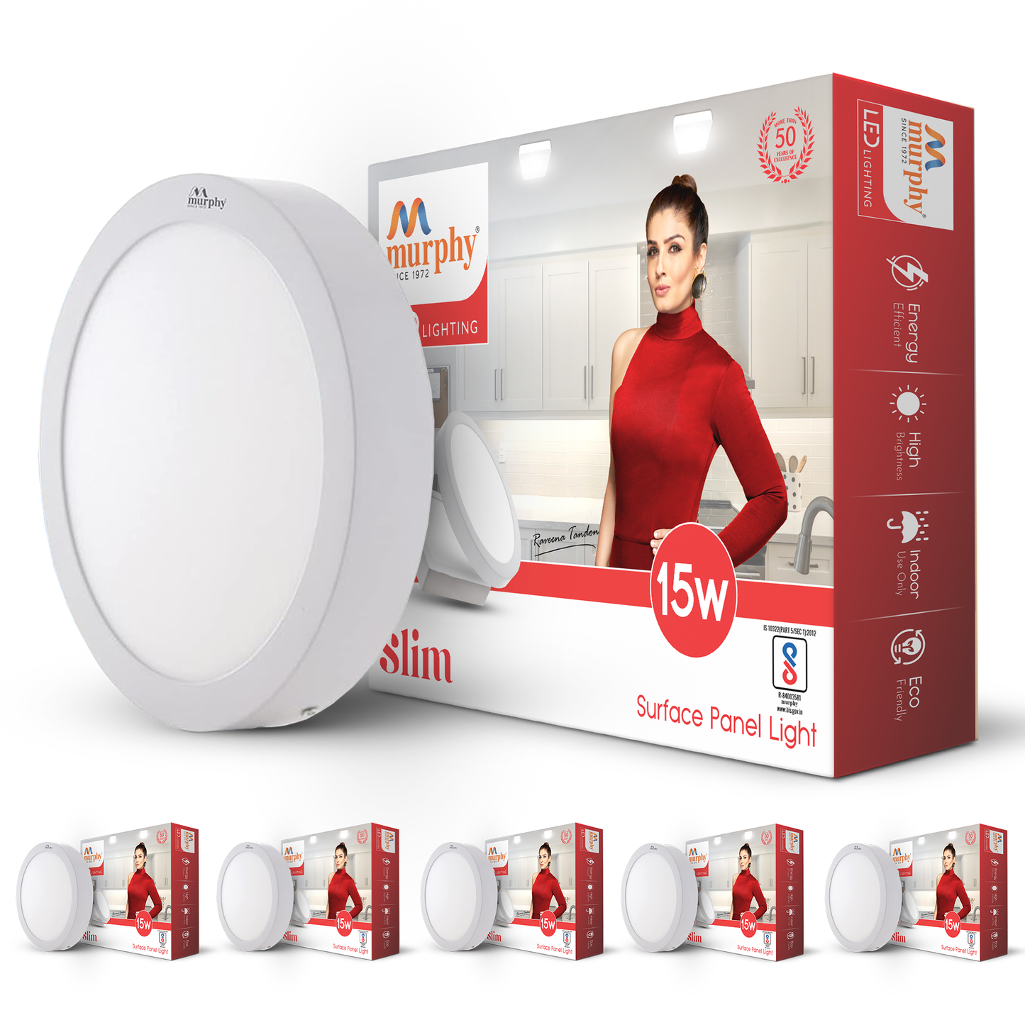 Murphy 15W Slim Round Surface Panel Light