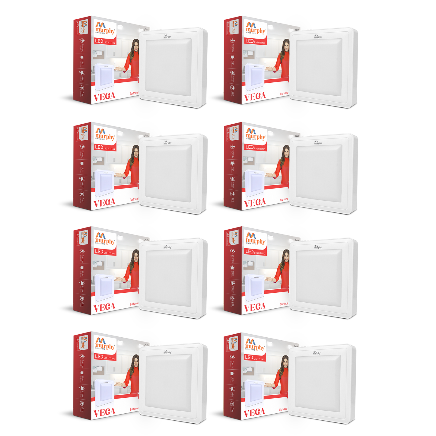 Murphy 15W Vega Square Surface Panel Light