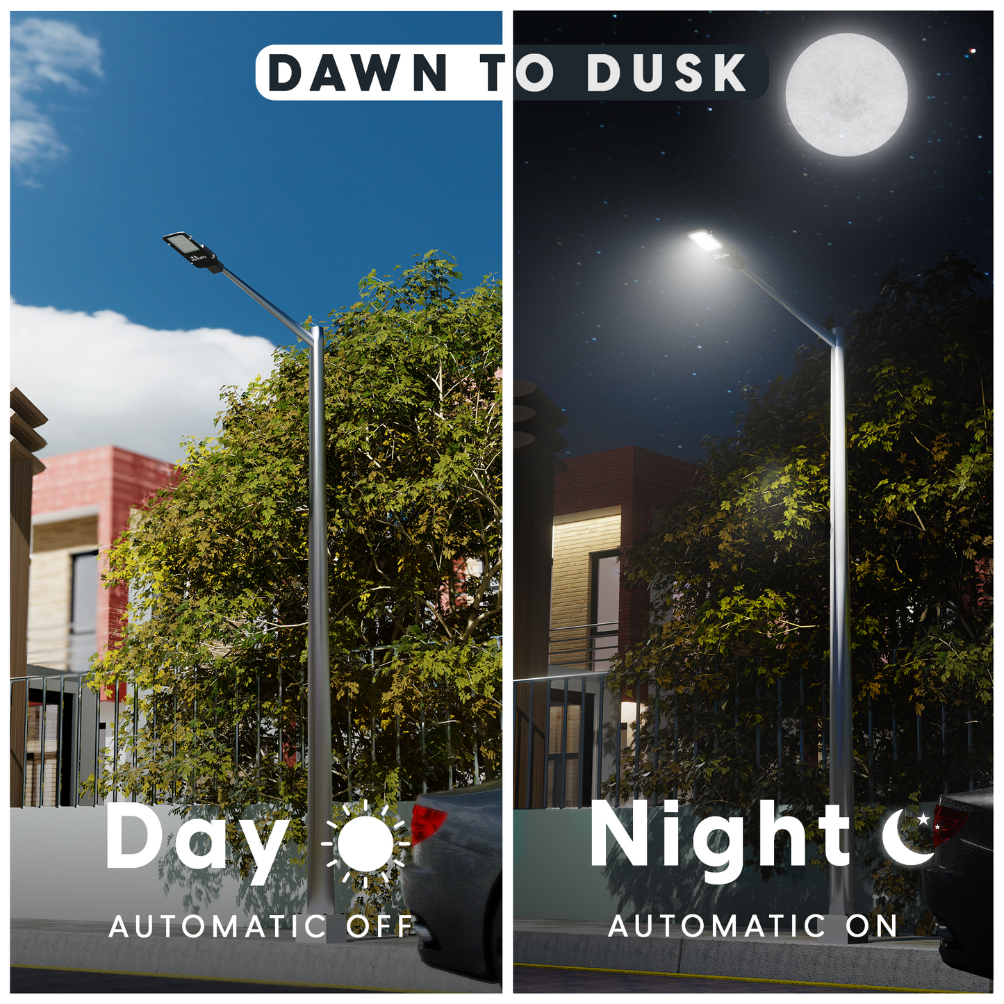 48W LED Street Light - Dusk To Dawn