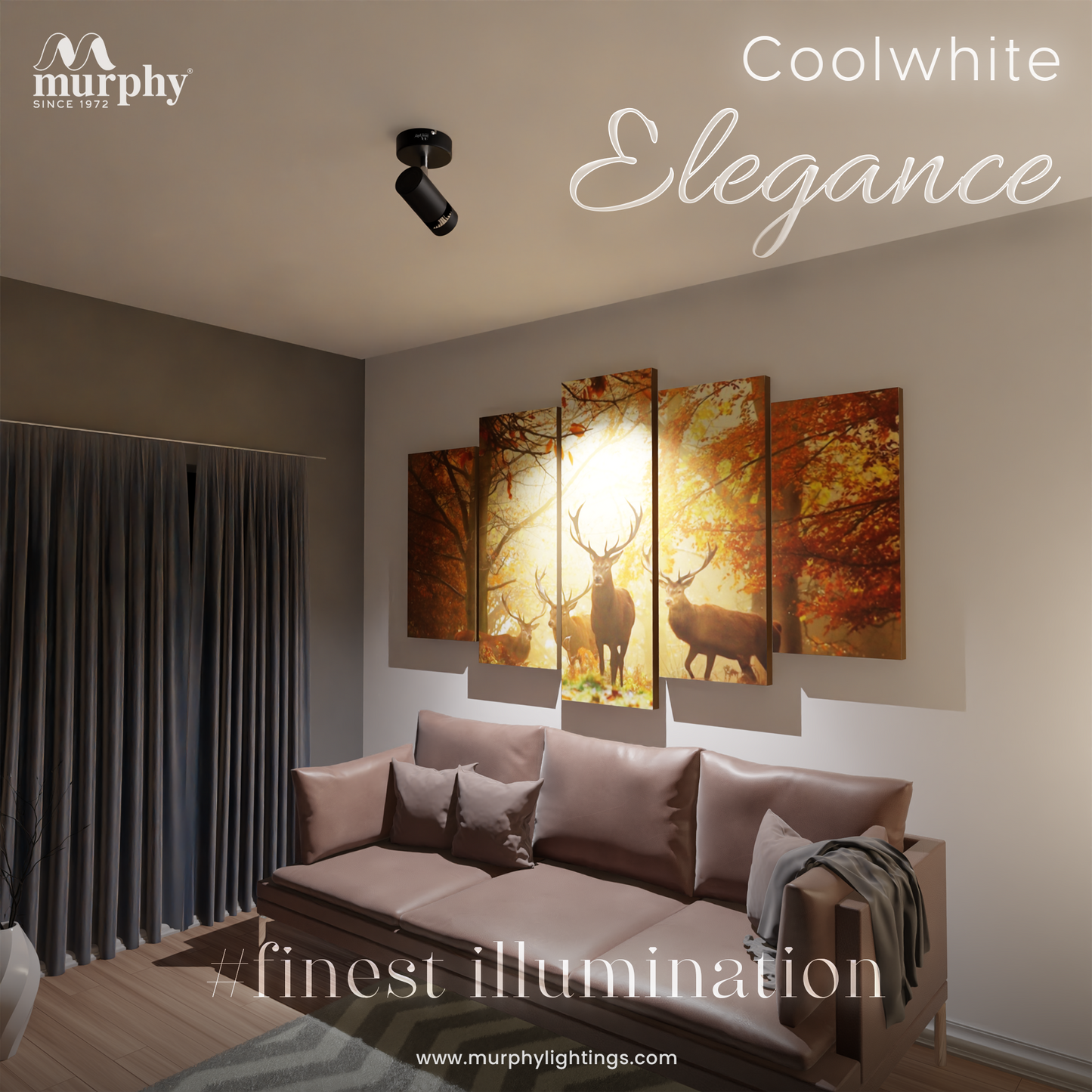 Murphy 10W Adjustable Aliminum LED Wall COB Black Body