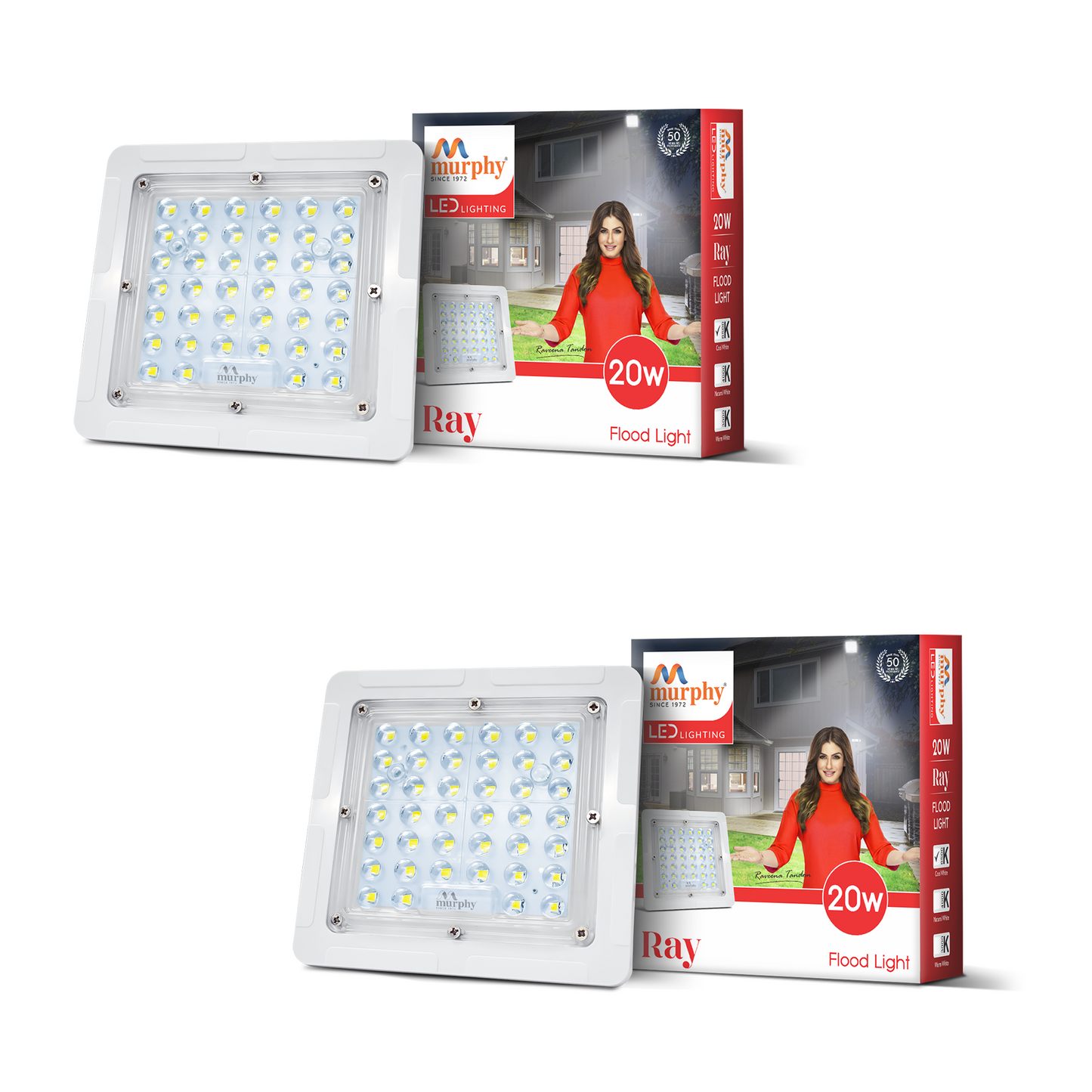 Murphy LED 20W Ray-Pvc Body Flood Light