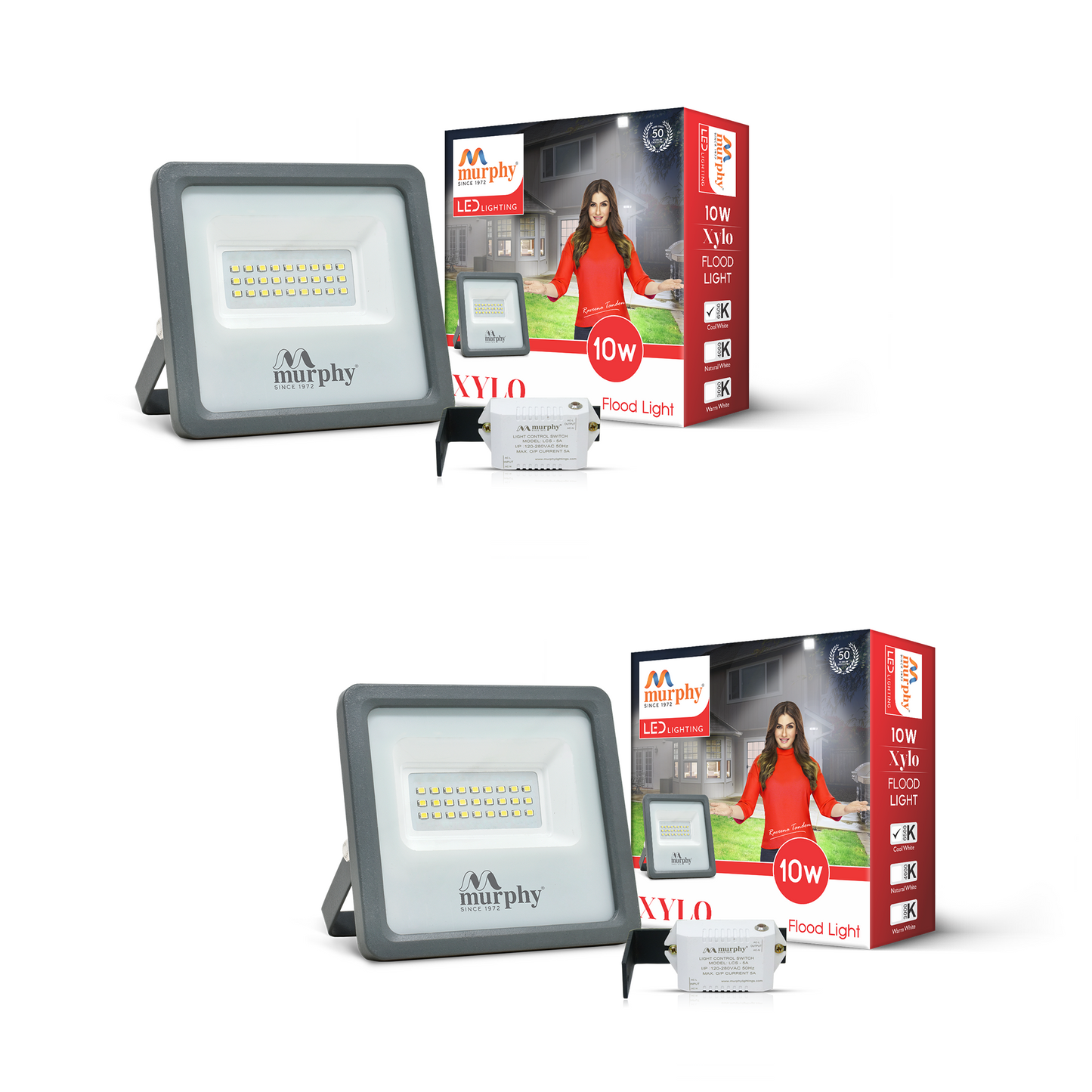 10W LED Flood Light - With Auto On Off Driver