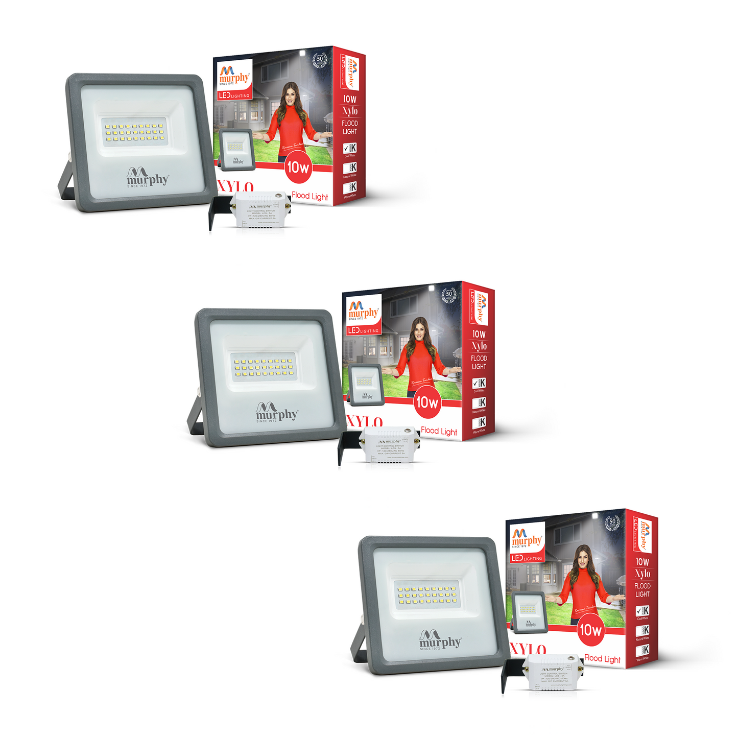 10W LED Flood Light - With Auto On Off Driver