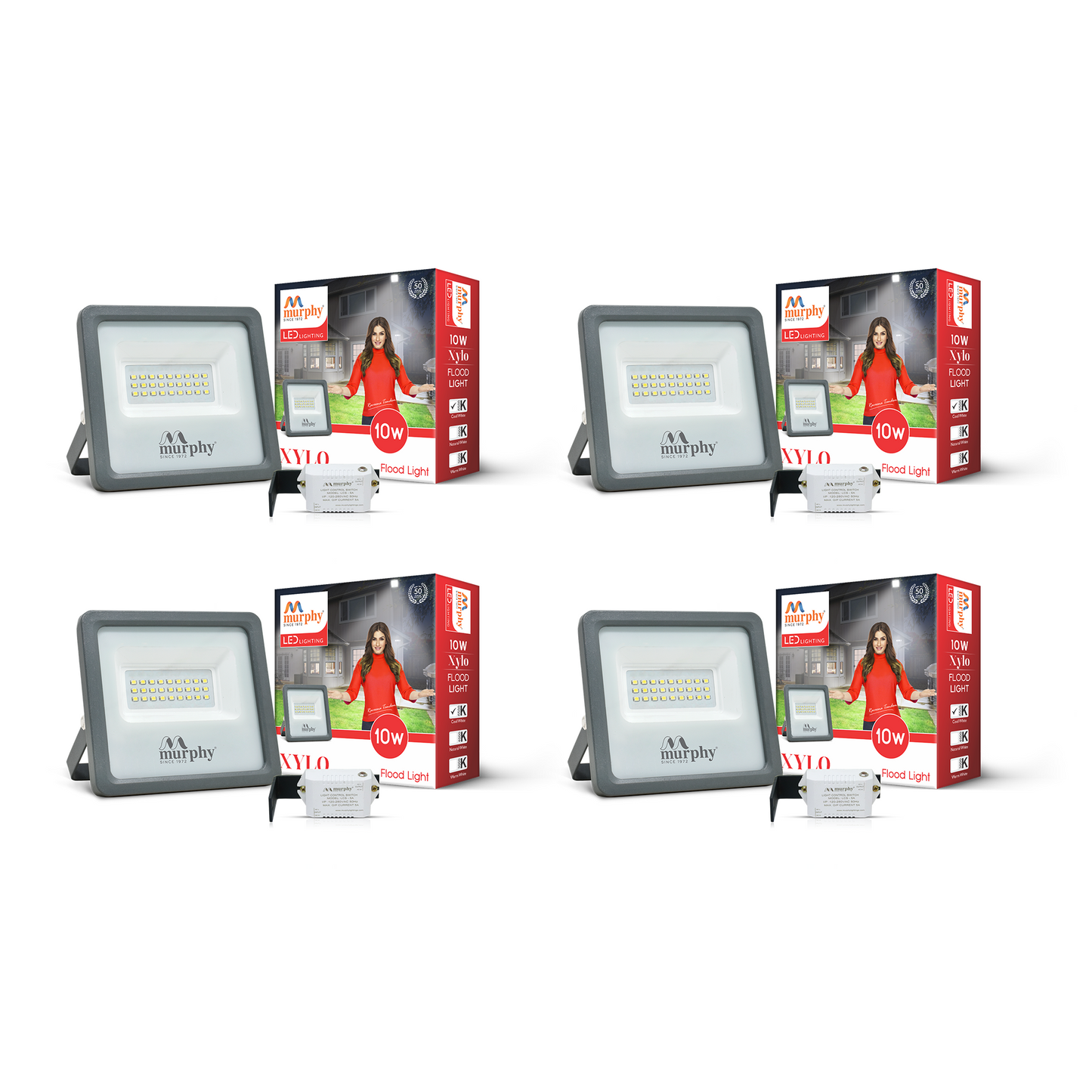 10W LED Flood Light - With Auto On Off Driver