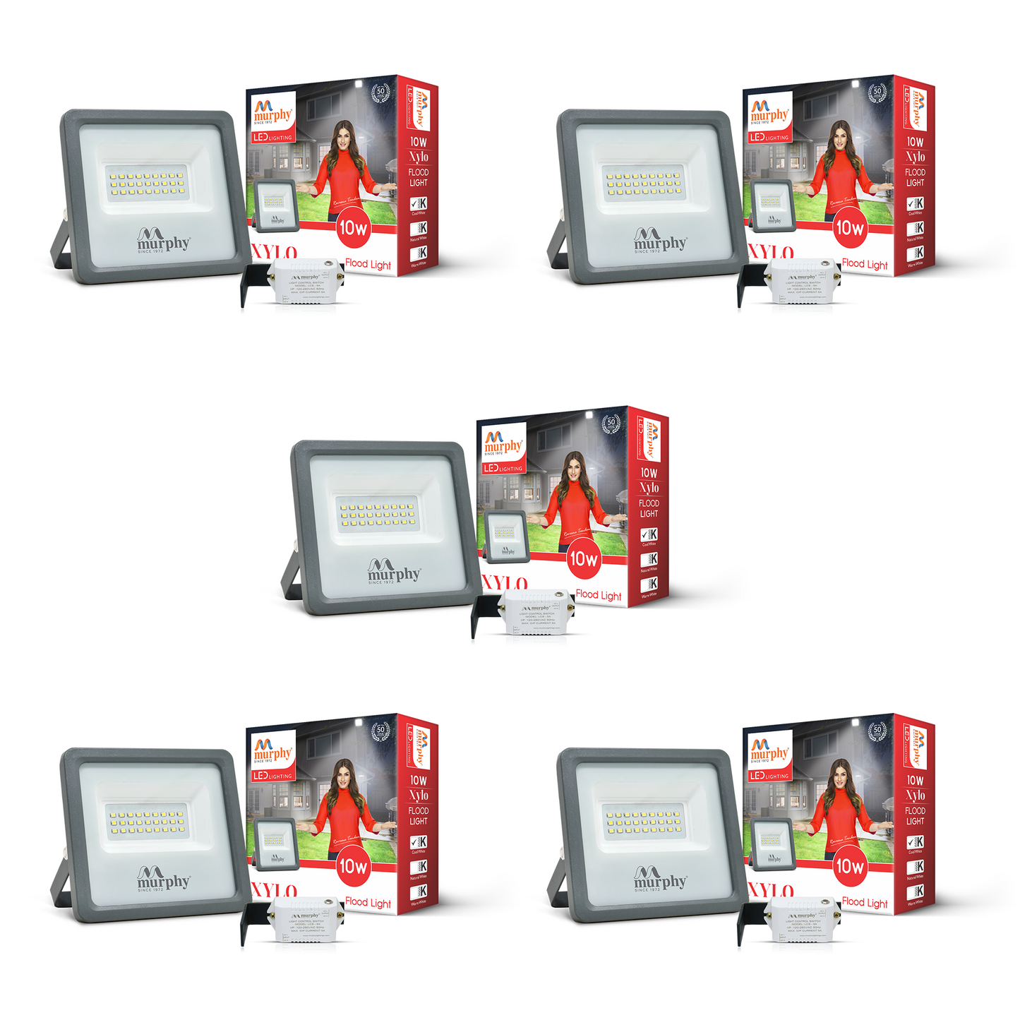 10W LED Flood Light - With Auto On Off Driver