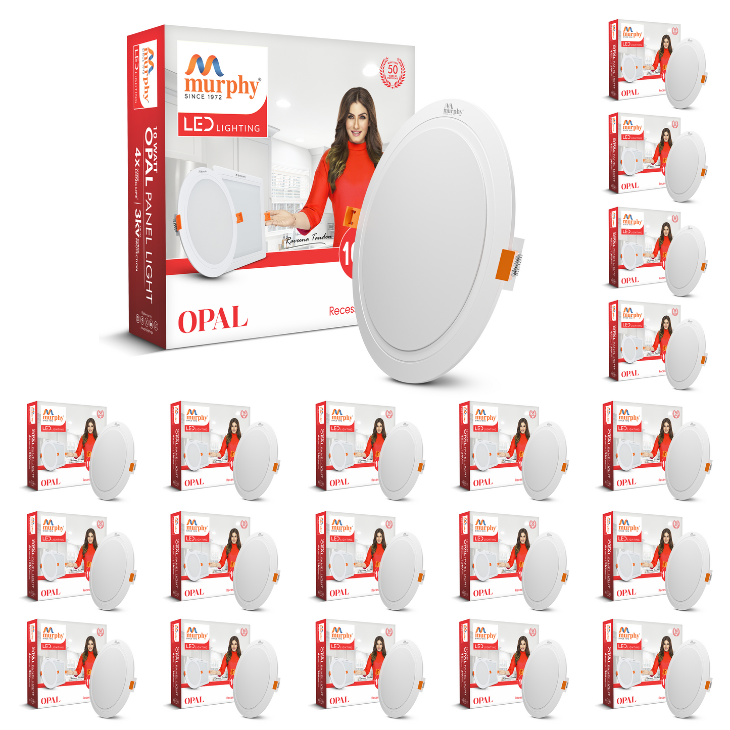Murphy 10W OPAL Round Recess Panel Light