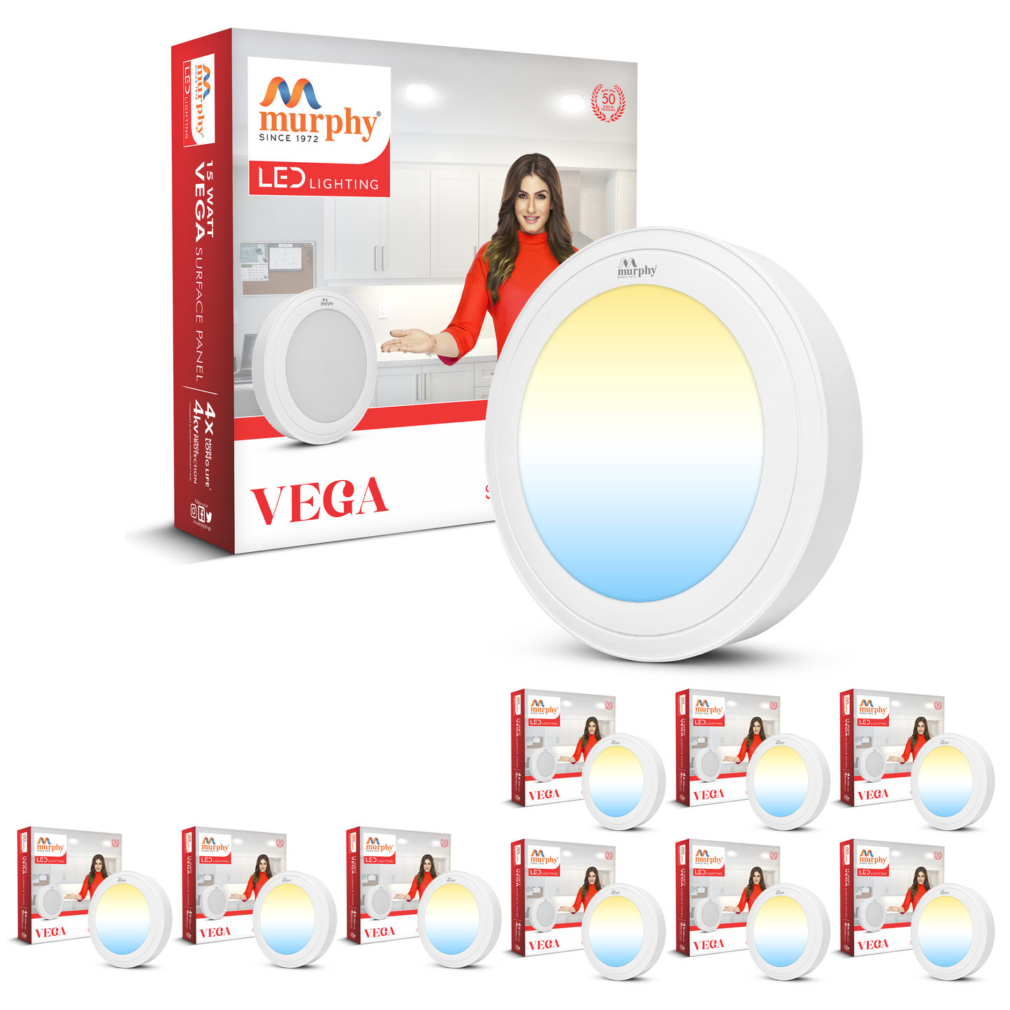 Murphy 15W Vega Color Changing Round Surface Panel Light
