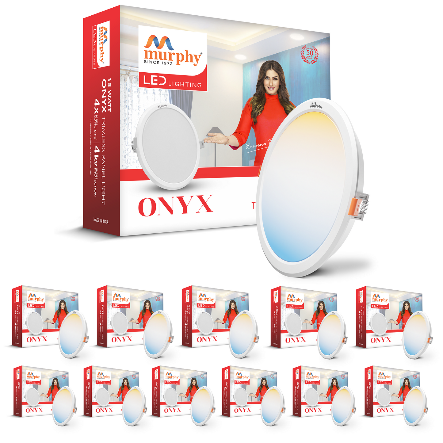 Murphy 15W Trimless 3 Color Changing Round Recess Panel Light