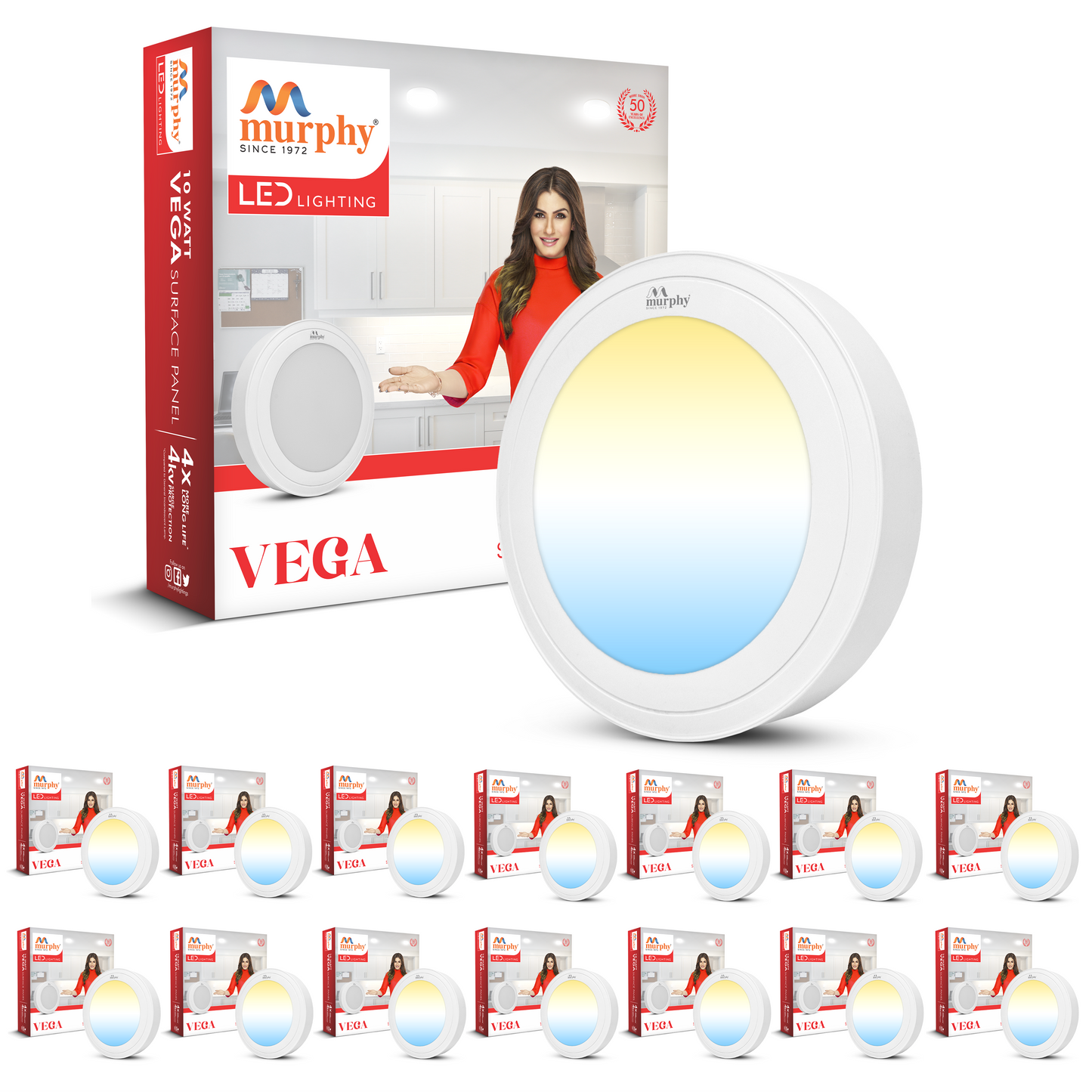 Murphy 10W Vega Color Changing Round Surface Panel Light