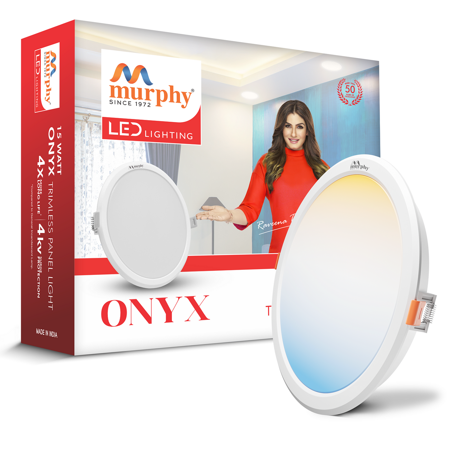 Murphy 15W Trimless 3 Color Changing Round Recess Panel Light