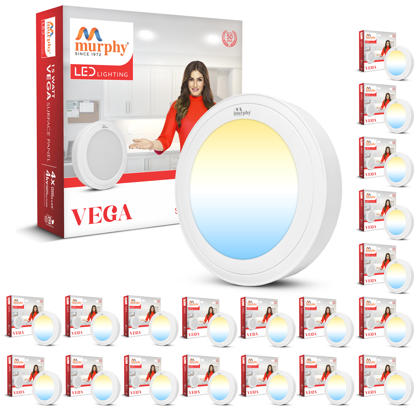 Murphy 15W Vega Color Changing Round Surface Panel Light