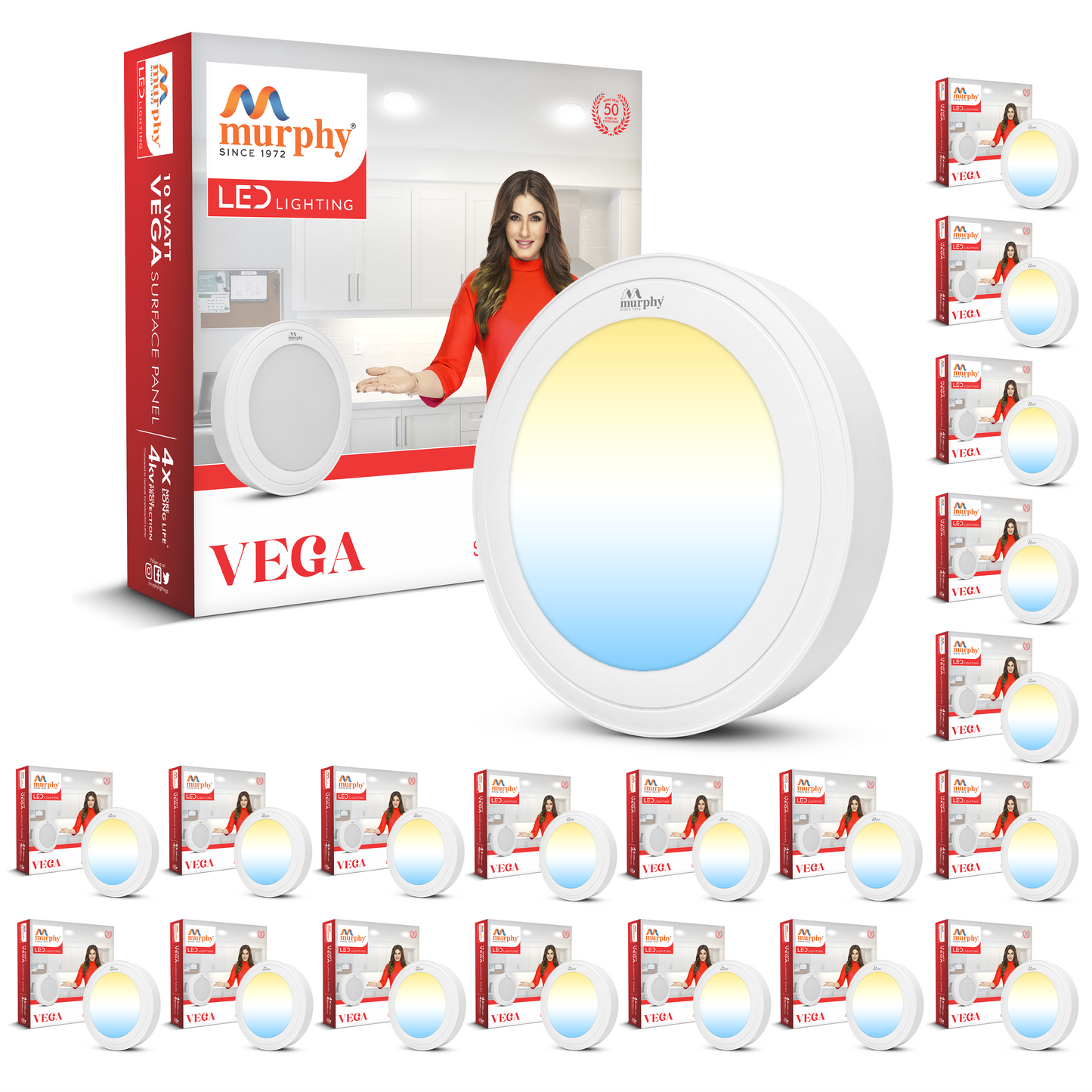 Murphy 10W Vega Color Changing Round Surface Panel Light