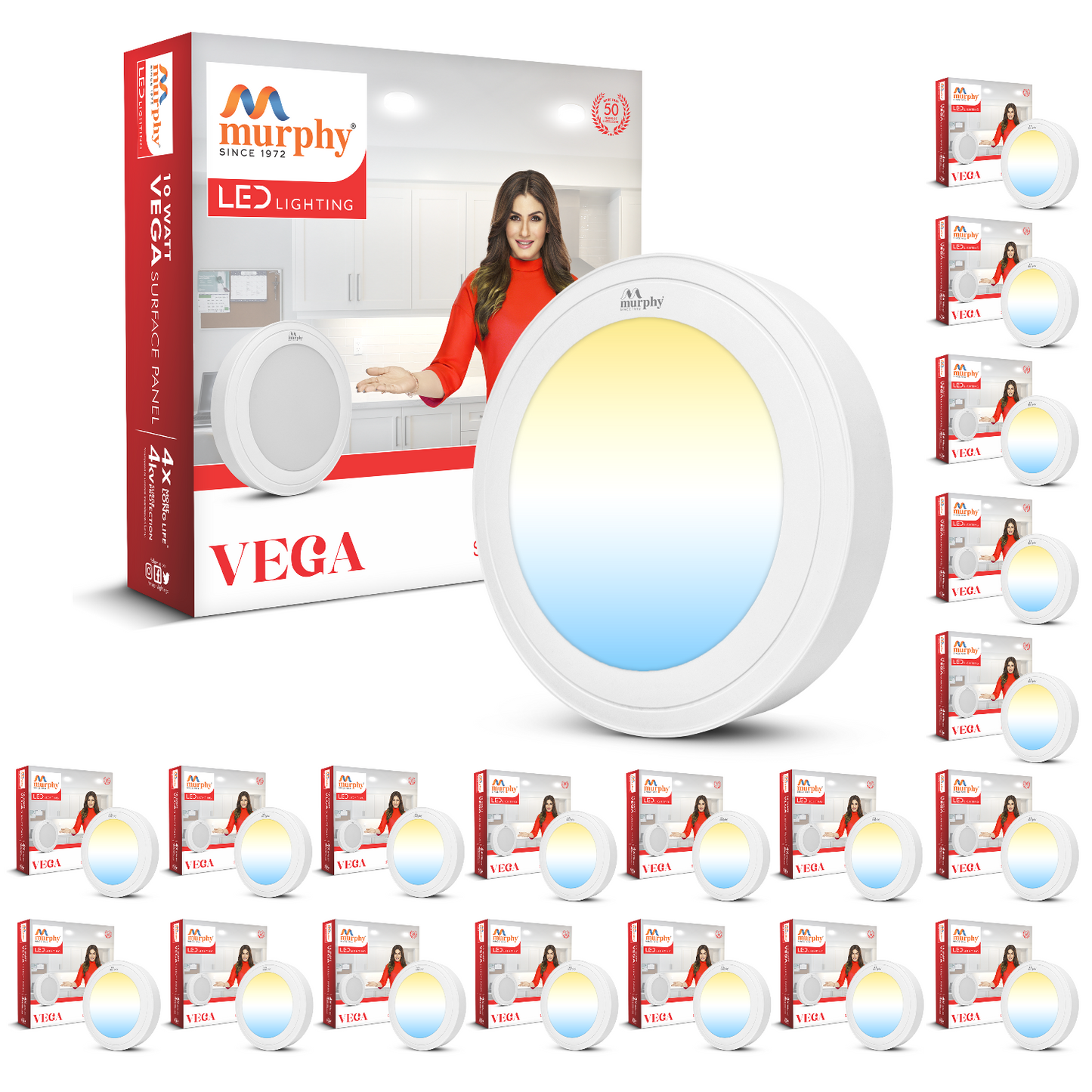 Murphy 10W Vega Color Changing Round Surface Panel Light