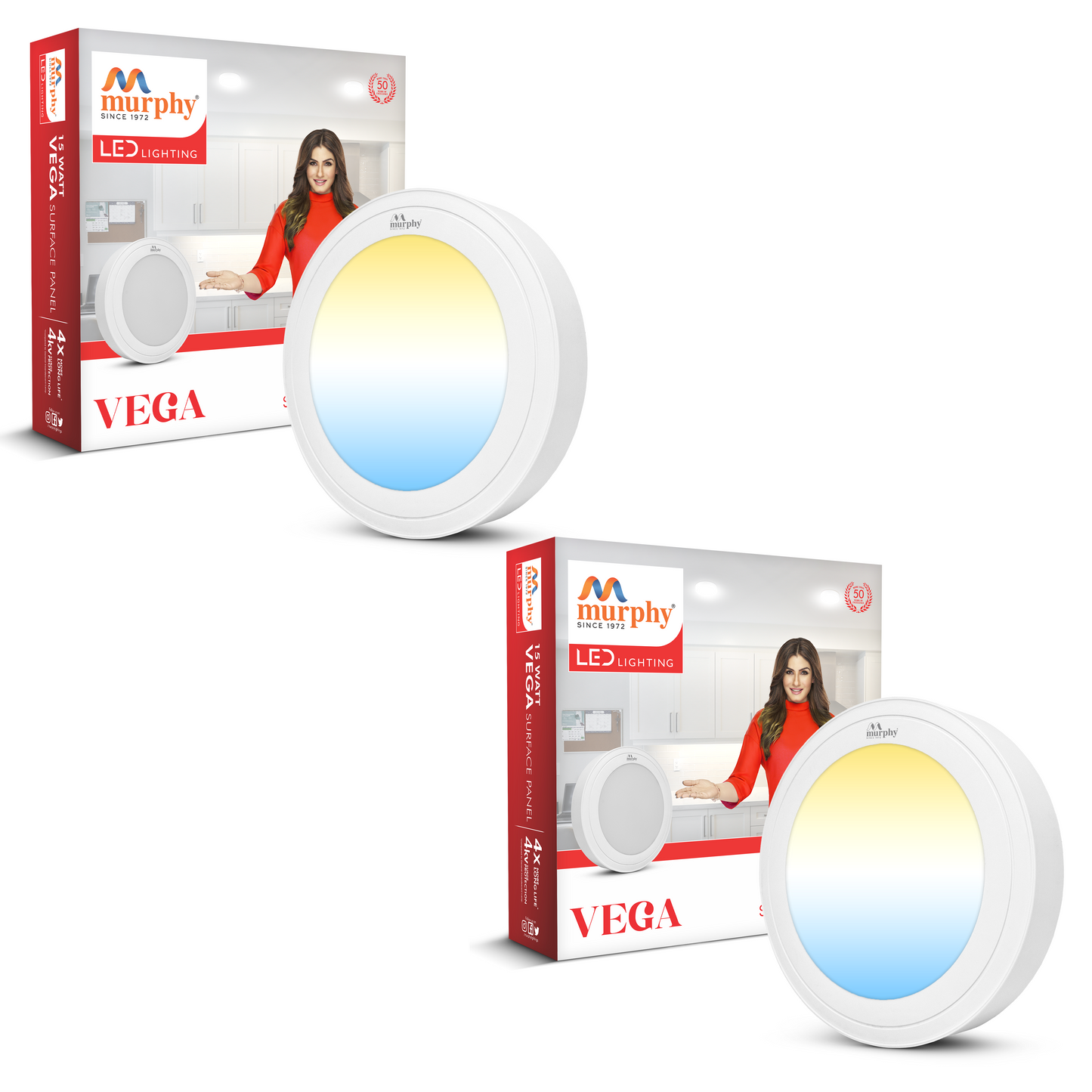 Murphy 15W Vega Color Changing Round Surface Panel Light
