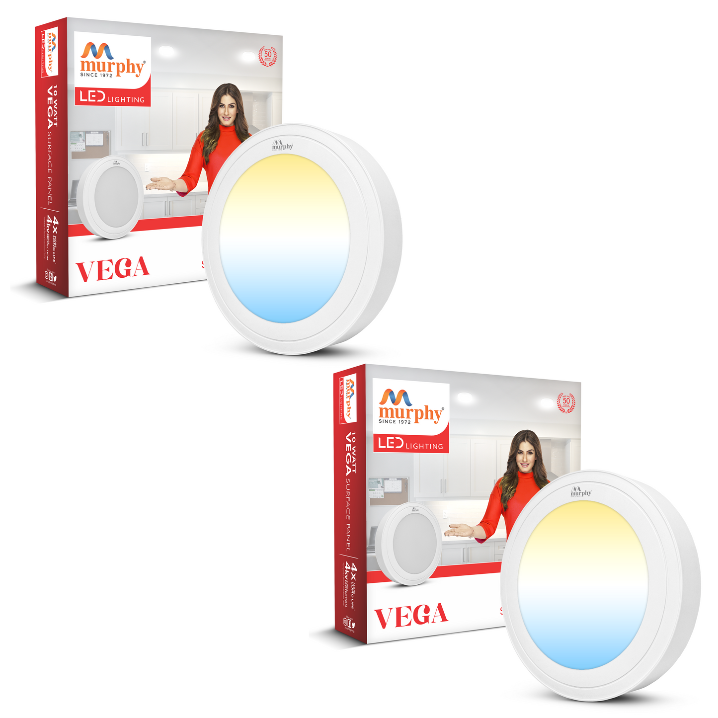 Murphy 10W Vega Color Changing Round Surface Panel Light