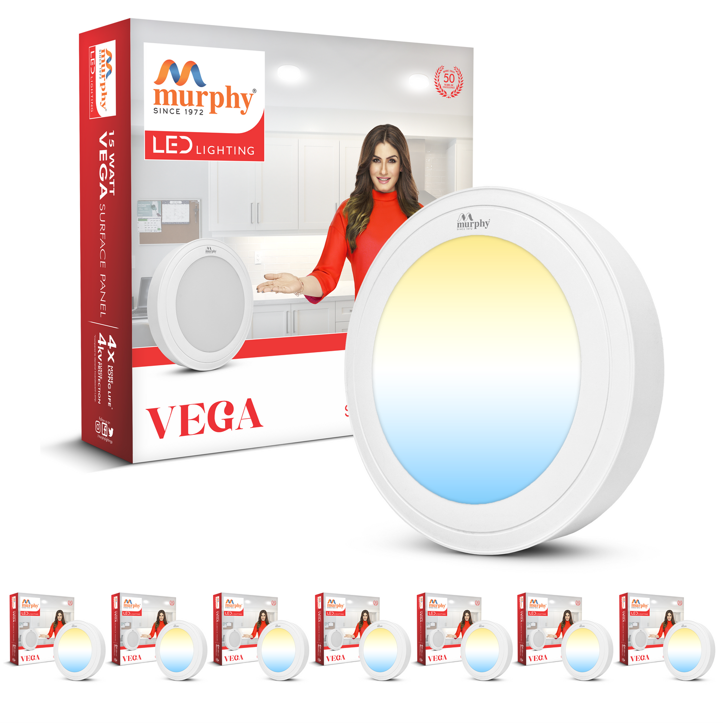 Murphy 15W Vega Color Changing Round Surface Panel Light
