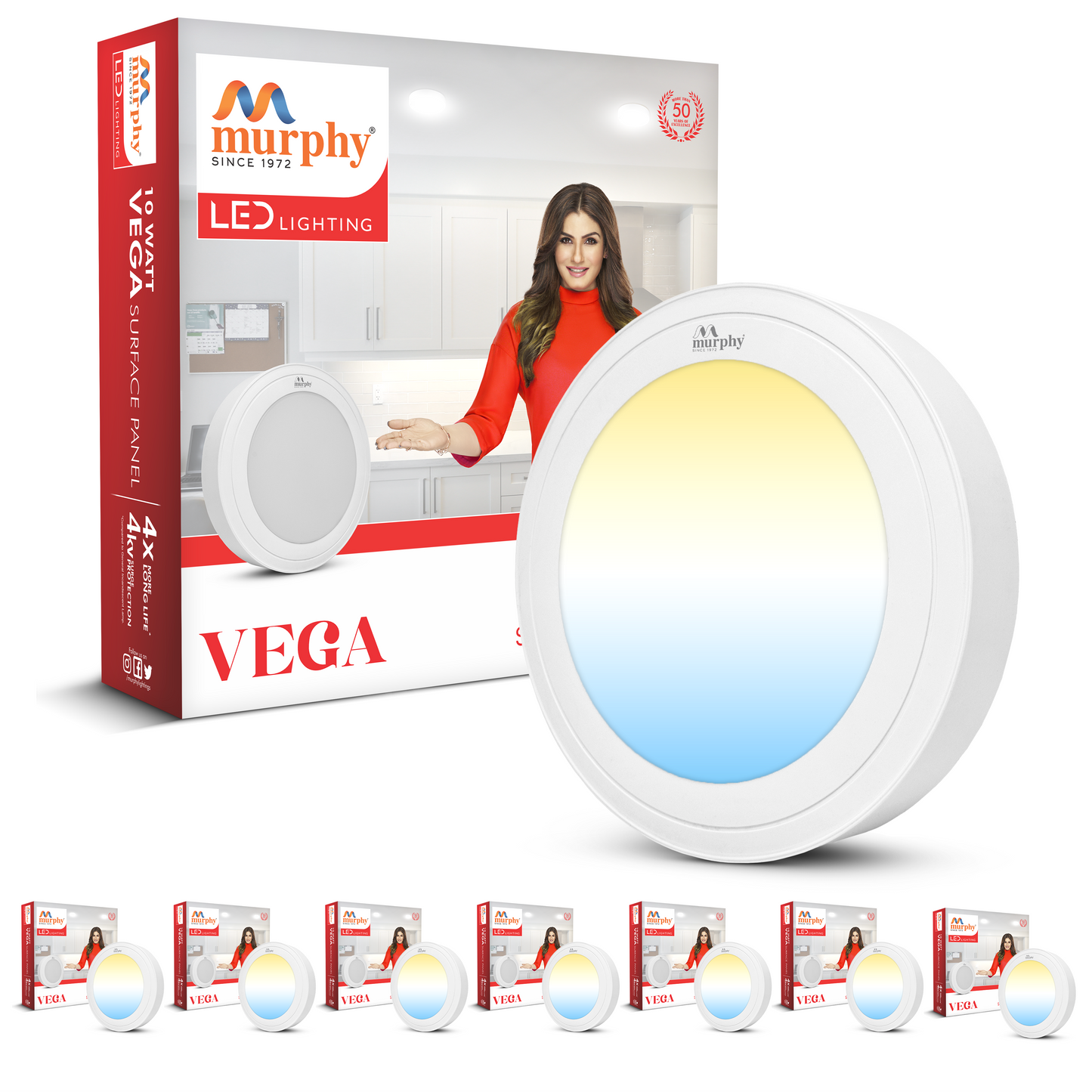 Murphy 10W Vega Color Changing Round Surface Panel Light