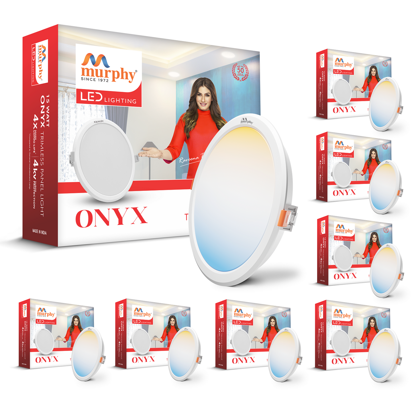 Murphy 15W Trimless 3 Color Changing Round Recess Panel Light