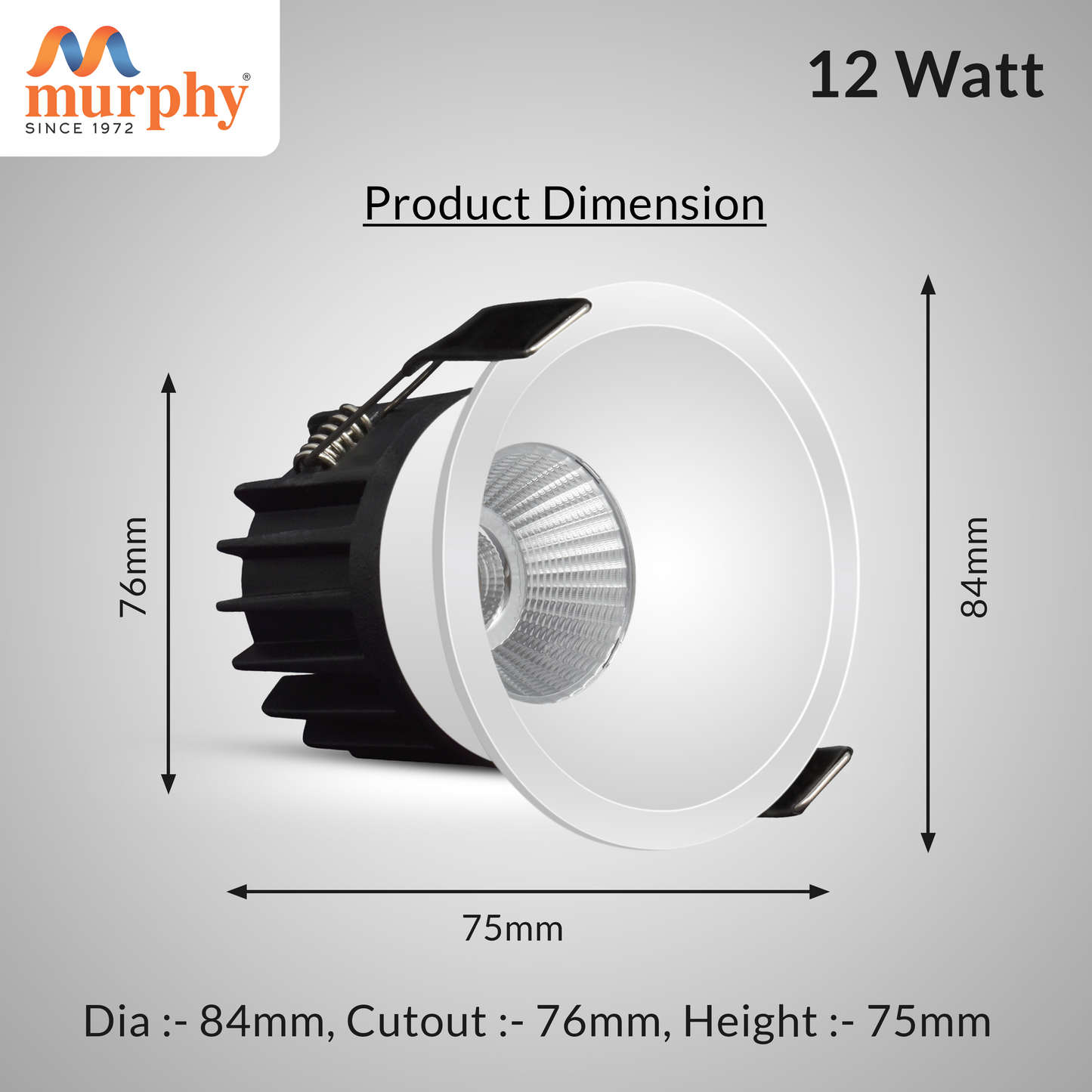 Murphy 12W Trimless Cruise COB Down Light