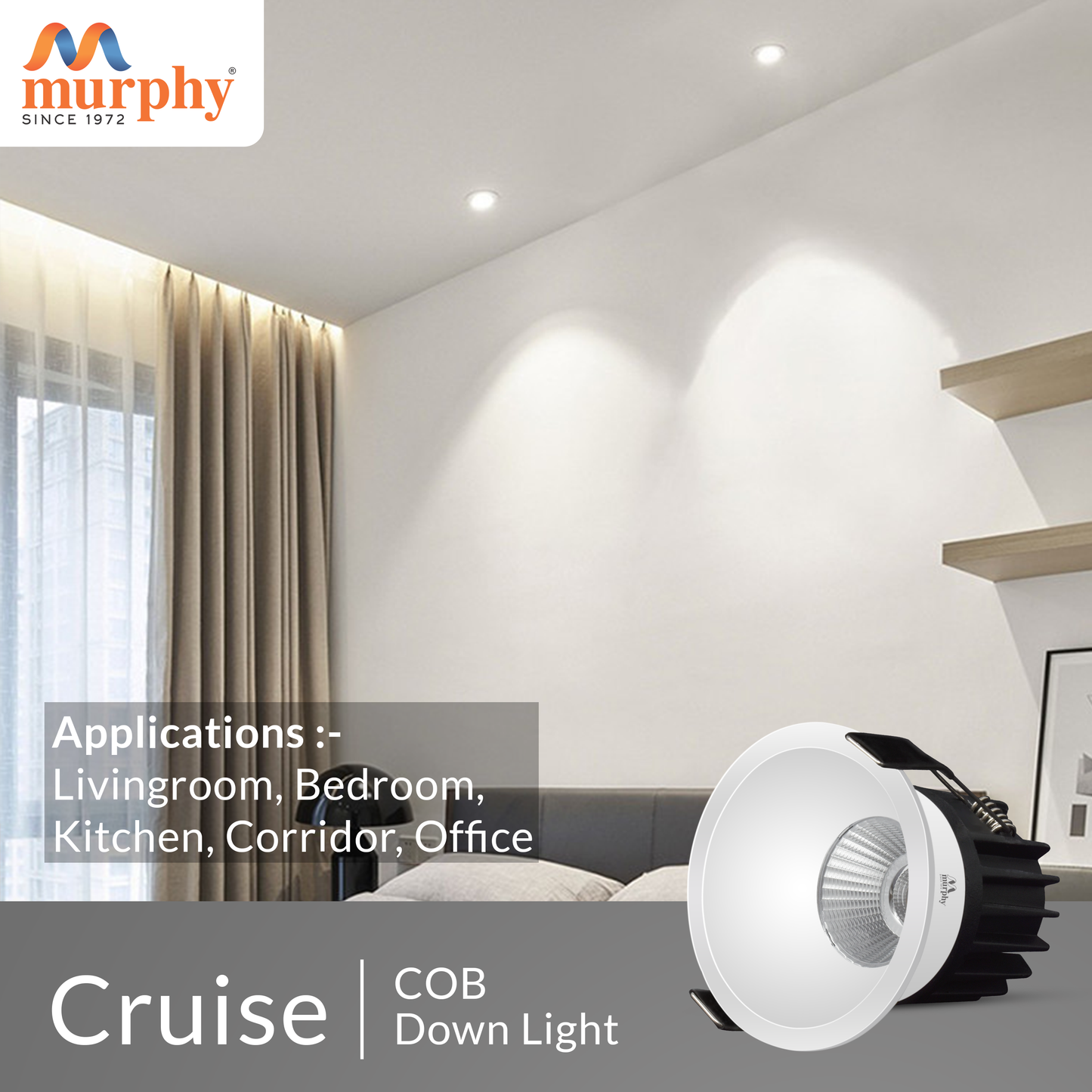 Murphy 12W Trimless Cruise COB Down Light