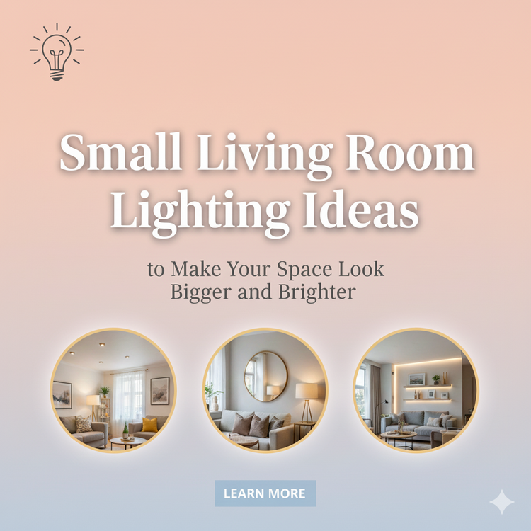 Image showcasing Small Living Room Lighting Ideas to Look Bigger & Brighter – Murphy ...